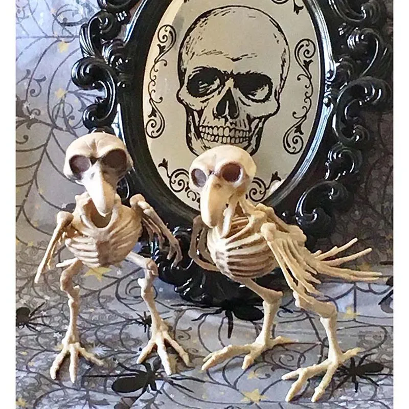 Cosplay&ware Halloween Decoration Bone Animals Skeleton Ornaments Batspiderdragonbird Bones Hallowmas Horror Party -Cosplayware Store