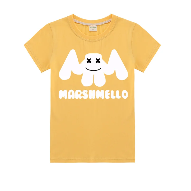 

Marshmello Dj Music Baby Boy Clothes for Big Kids T-shirt 2019 New Children T-shirts Girls Tops Roblox summer fashion Shirt