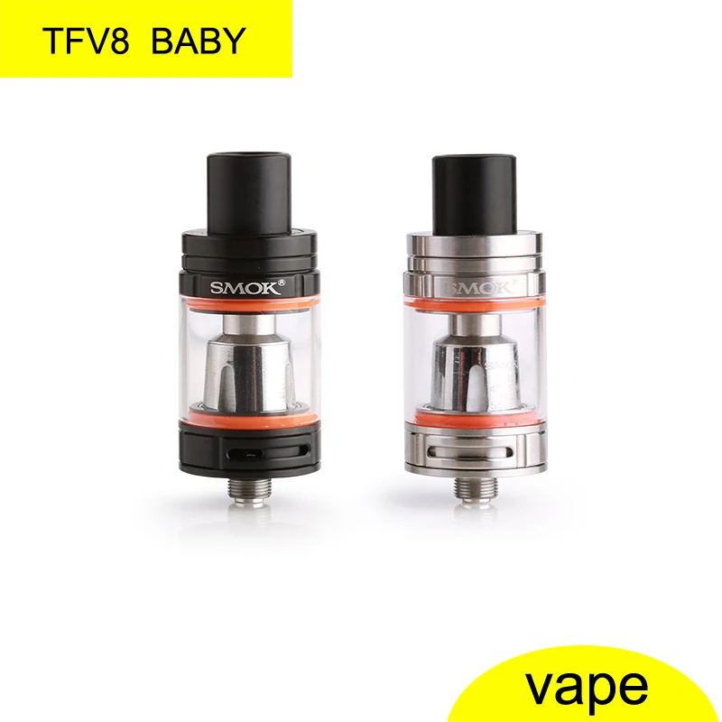 

Original Smok TFV8 Baby 3ml tank electronic cigarette Atomizer/Clearomizer/Vaporizer Top-filling Adjustable Airflow