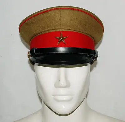 Collection WWII Imperial Japanese Army Officer's Wool Visor Crusher Cap Hat In Size M-JP001