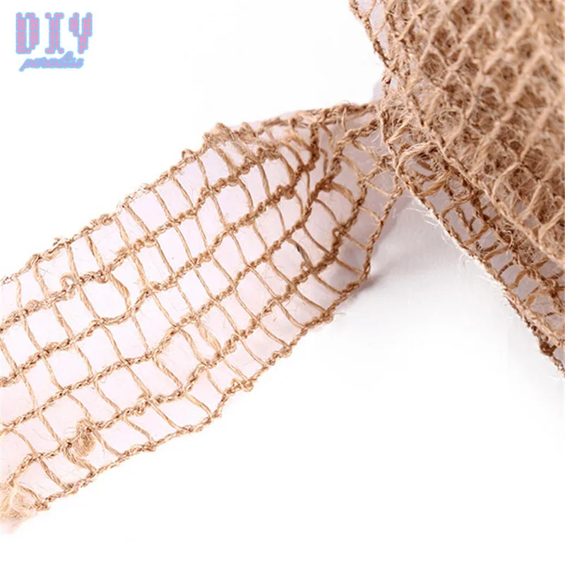 4.5cm Width Natural Jute Hemp Rope Lace Trim Weaving Cords Zakka DIY