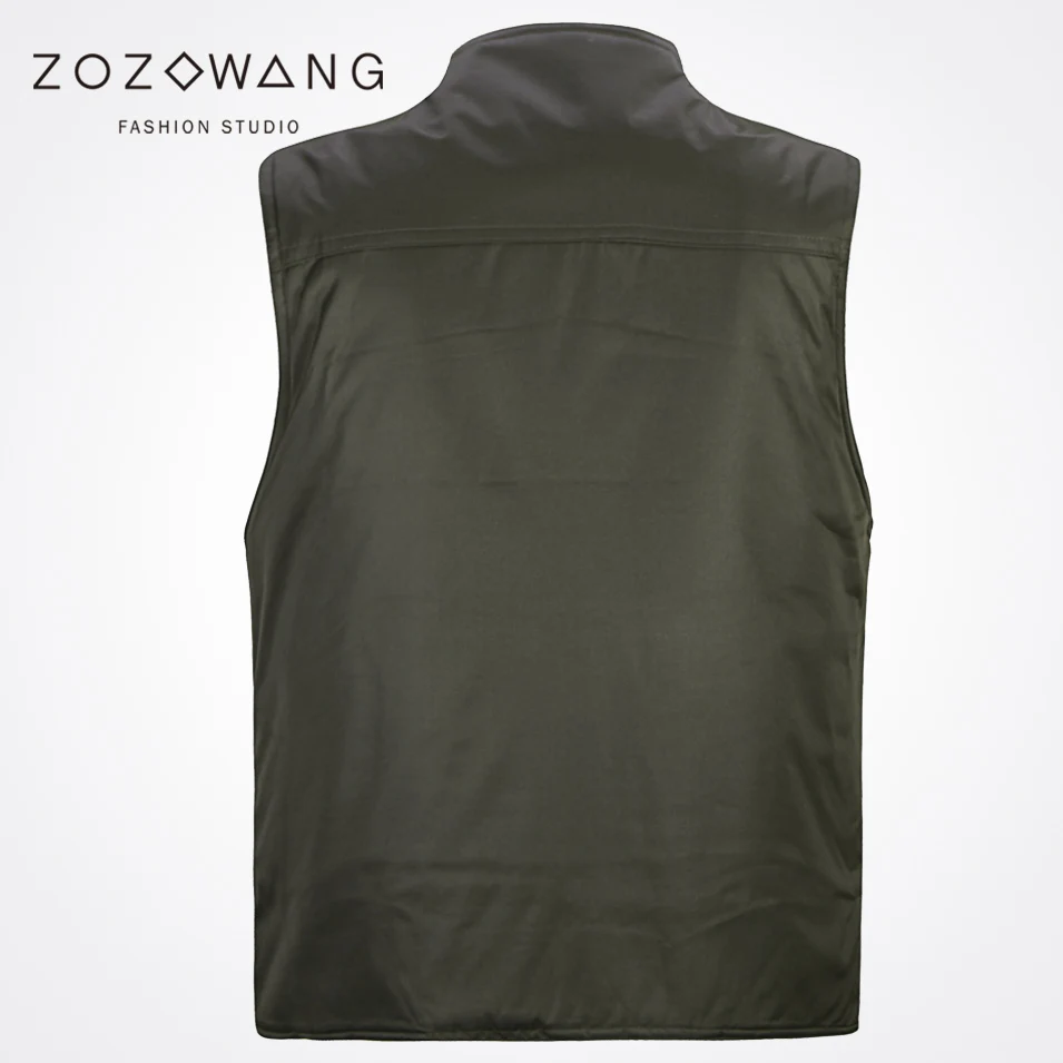 2017 new autumn winter Zozowang solid loose casual vest men fashion brushed keep warm Single Breasted winter vest men 3XL 2017 new autumn winter Zozowang solid loose casual vest men fashion brushed keep warm Single Breasted winter vest men 3XL