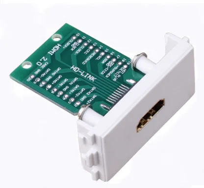 

PCB welding module 2.0 HDMI free welding panel HDMI Connection Panel HDMI torsional screw panel HDMI free welding socket