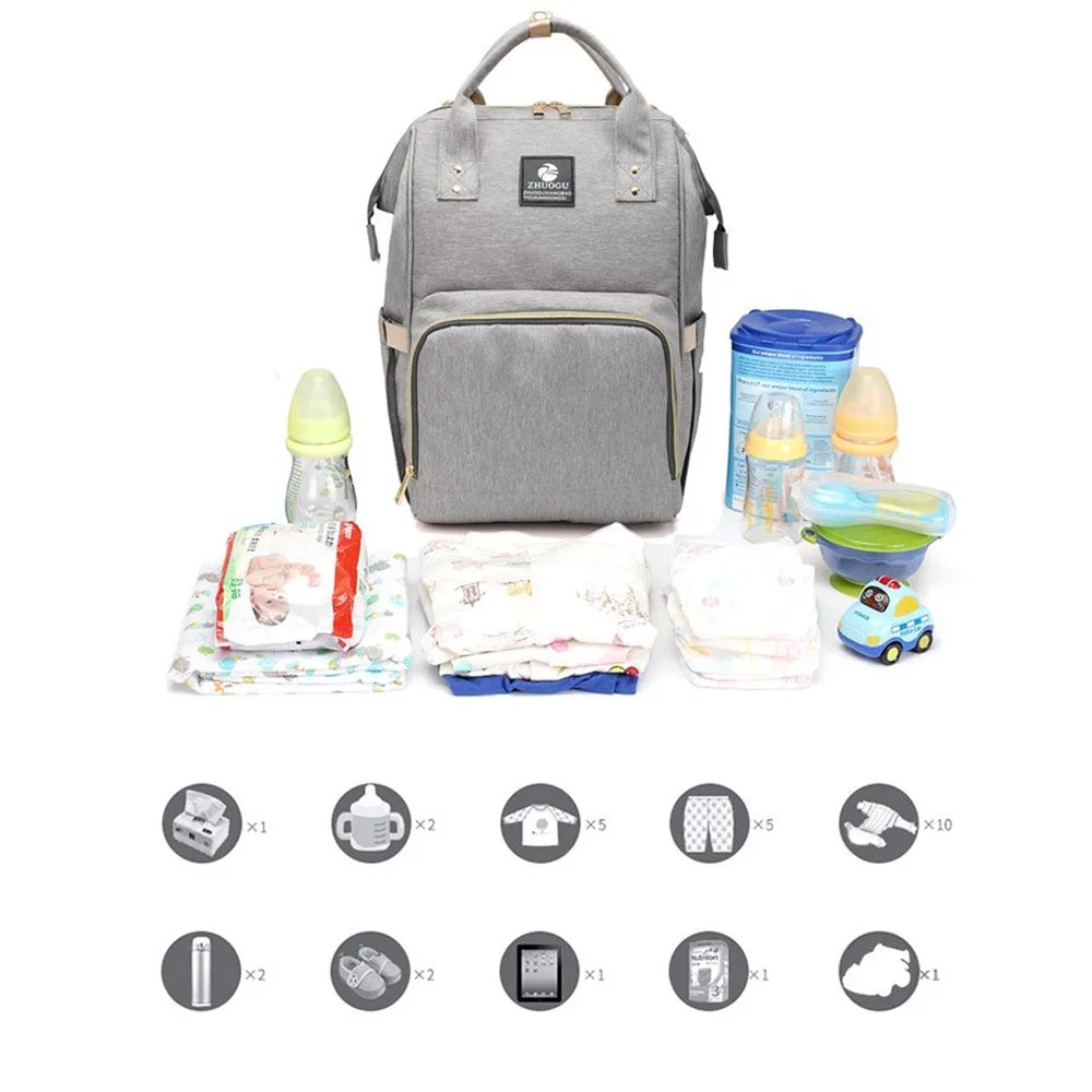 Детские Пеленки сумки Рюкзак Детские мульти-функция путешествия большой емкости подгузник для кормящих матерей водостойкие плеча Сумочка