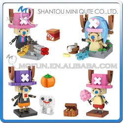 Мини Qute LOZ аниме мультфильм One Piece Чоппер Kawaii алмаз Пластиковые Building Block кирпичи масштаба собрать модель развивающие игрушки