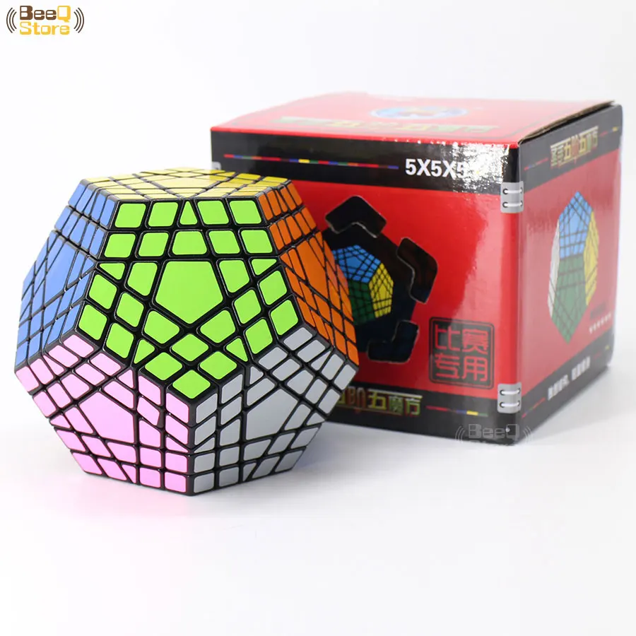 Shengshou Wumofang 5x5x5 магический куб Shengshou Gigaminx 5x5 профессиональный куб додекаэдра Твист Головоломка Обучающие Развивающие игрушки - Цвет: Black