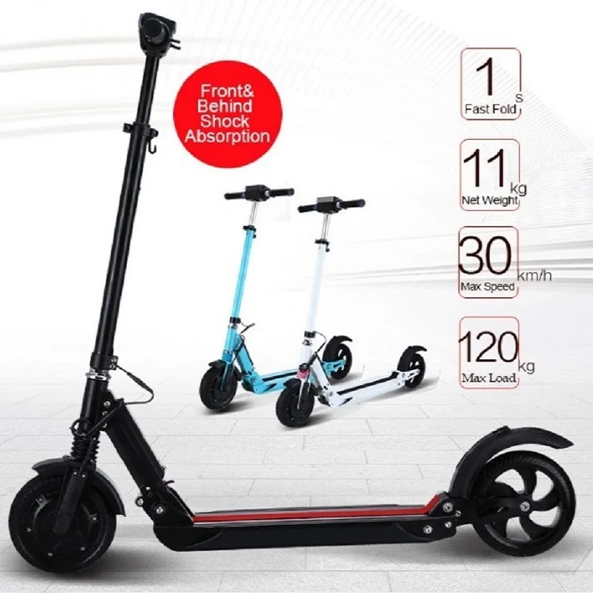  2018 new Electric Scooter 8 inch Powerful Motor wheel kick scooter foldable electric Bike electric 