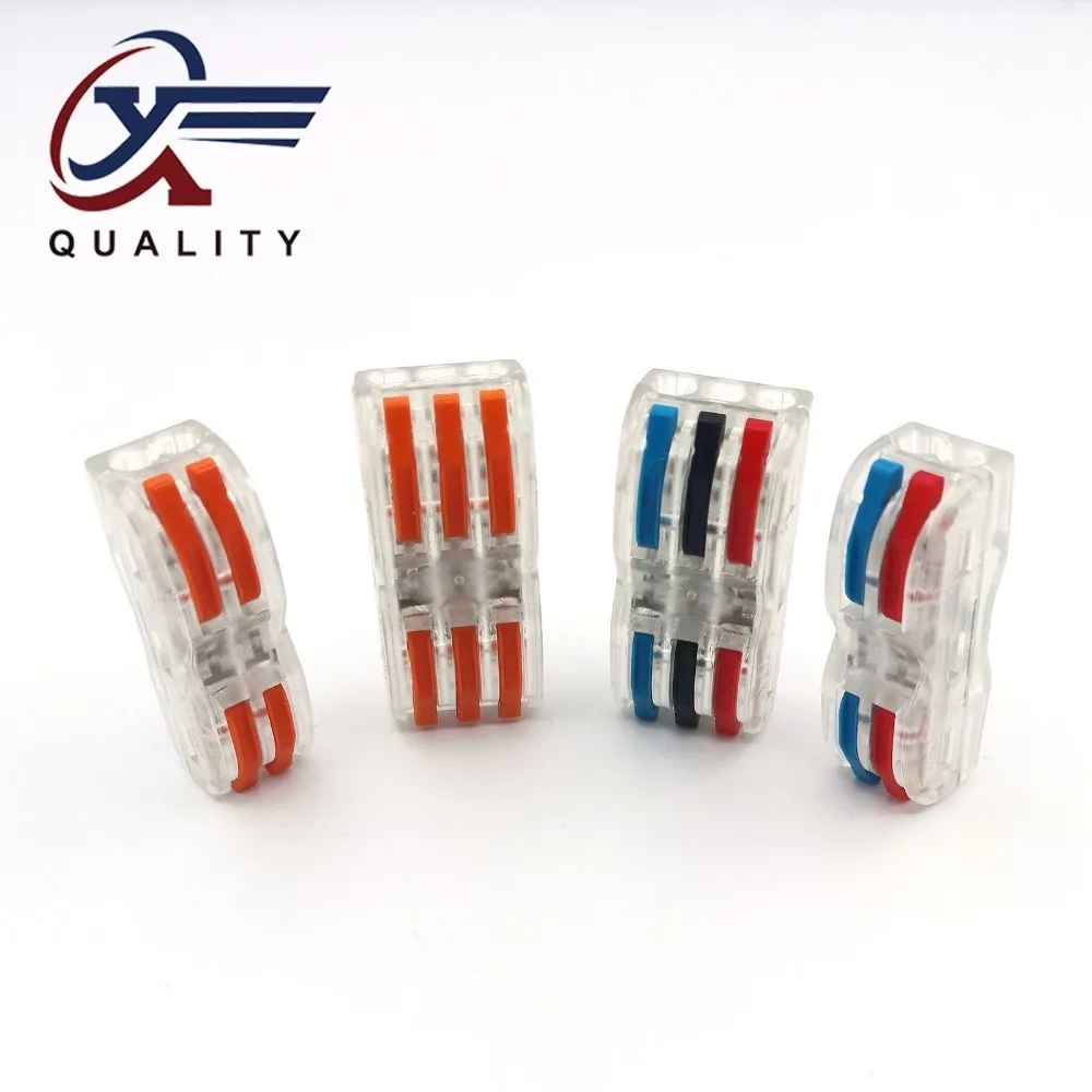 

In bulk Wago Type Electrical Wiring Terminals Household Wire Connectors Fast Terminals For Connection Of Wires Lamps And Lantern