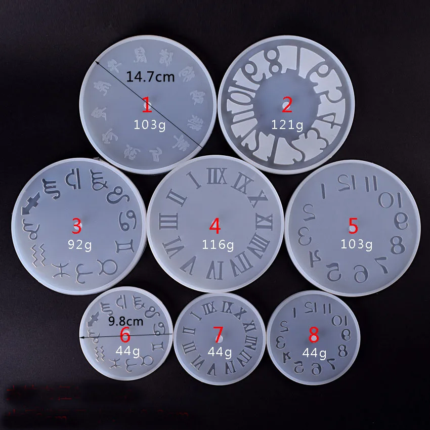 Эпоксидные прозрачные часы Силиконовая смола форма для жидкости кулон литье бусины формы для кристаллов DIY инструмент для изготовления ювелирных изделий ручной работы