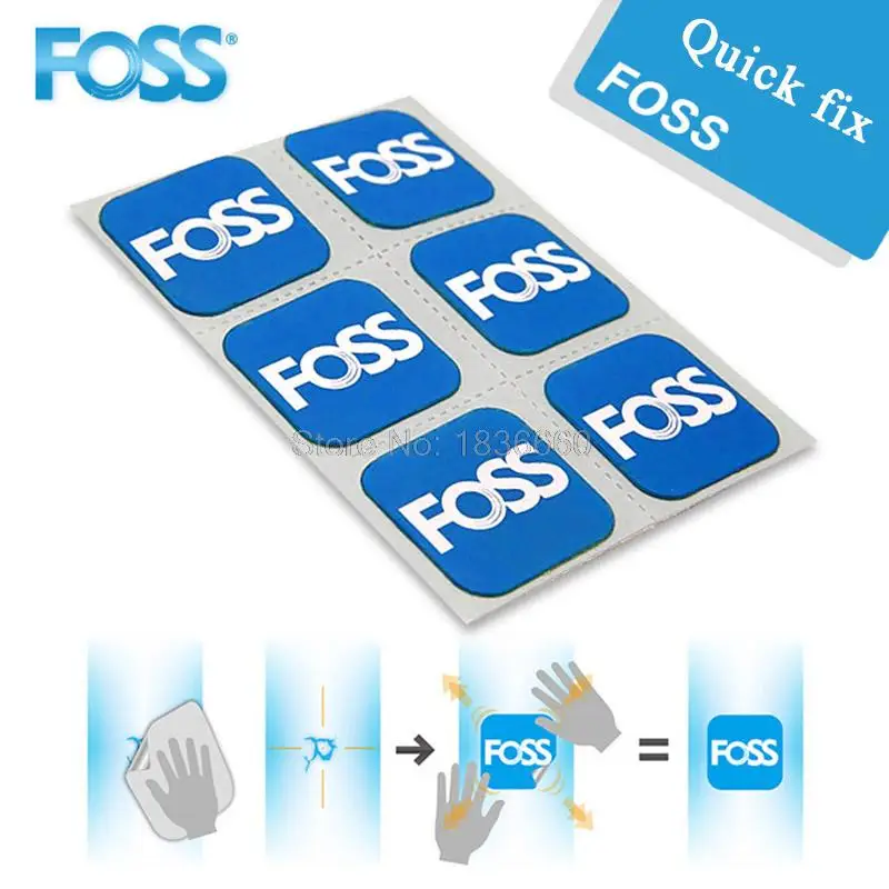 

6pcs Foss Bicycle Tire Patches tyre repair Inner Tube MTB Road Bike Dedicated Quick Fix self-adhesive Tool High quality