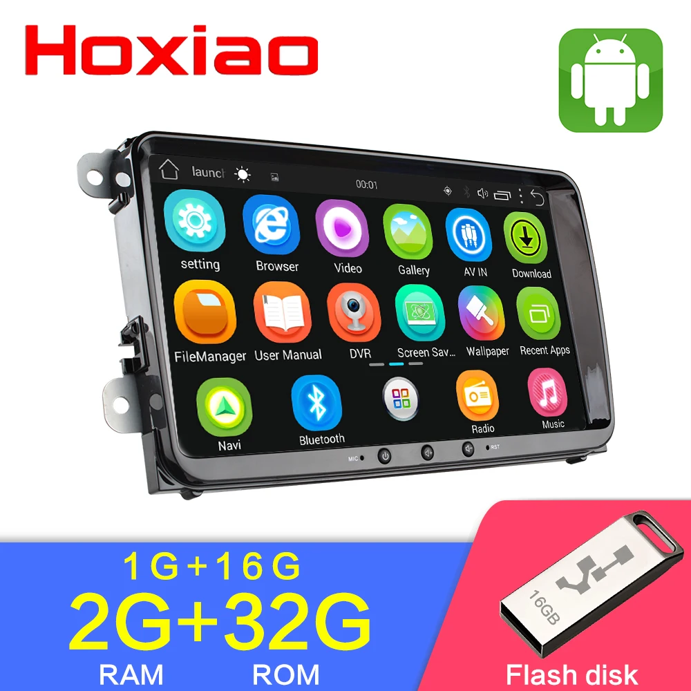 

RAM 2G + ROM 32G Android Car Radio Player GPS Navigation for VW Volkswagen SKODA GOLF 5 6 POLO PASSAT B5 B6 JETTA TIGUAN 2 din