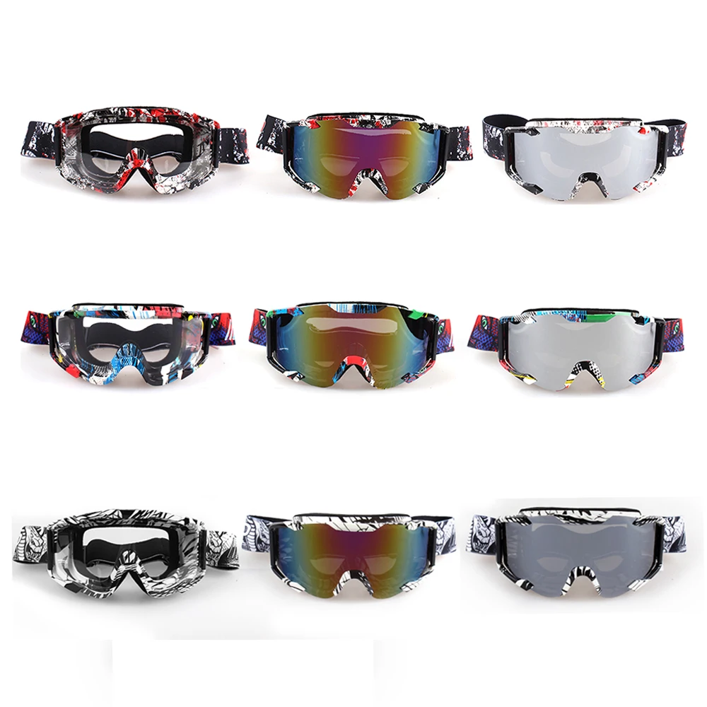 

Motorcycle Protective Gears Flexible Cross Helmet Face Mask Motocross Goggles ATV Dirt Bike UTV Eyewear Gear Glasses
