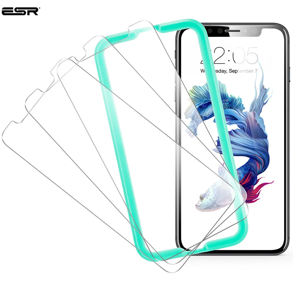 3PCS/Lot ESR Screen Protector for iPhone X Tempered Glass 5X Stronger