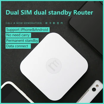

Dual SIM Dual Standby +Mini Router Support iOS & Android ,No Need Carry ,work with WiFi / Data to Make Call &SMS
