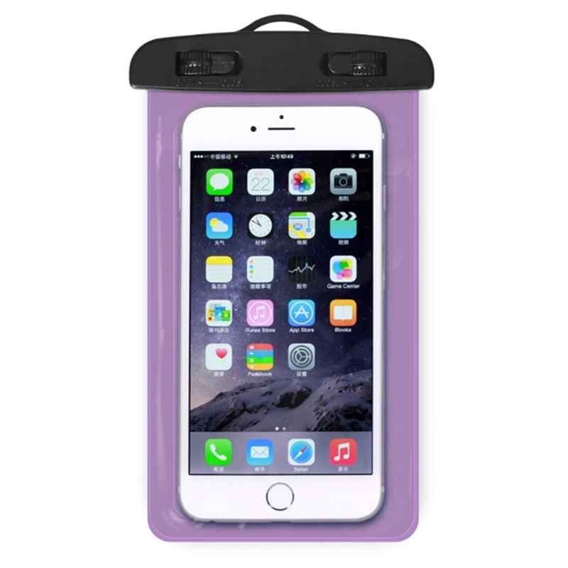 Новая Элегантная сумка для бассейна LYKL водонепроницаемая сумка с сумкой для воды чехол для мобильного телефона для iphone global все модели 3,5-6 дюймов - Цвет: purple