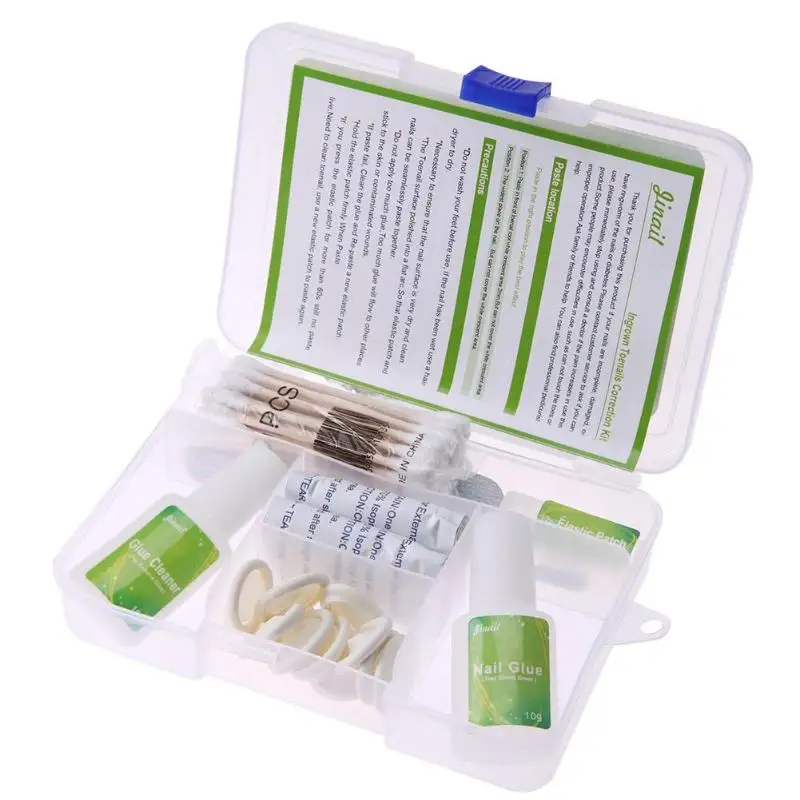 

Ingrown Toenail Straightening Clip Lifter Fixer Set Kit Recover Thick Nail Paronychia Correction Kit Beauty Nail Treatment Tools