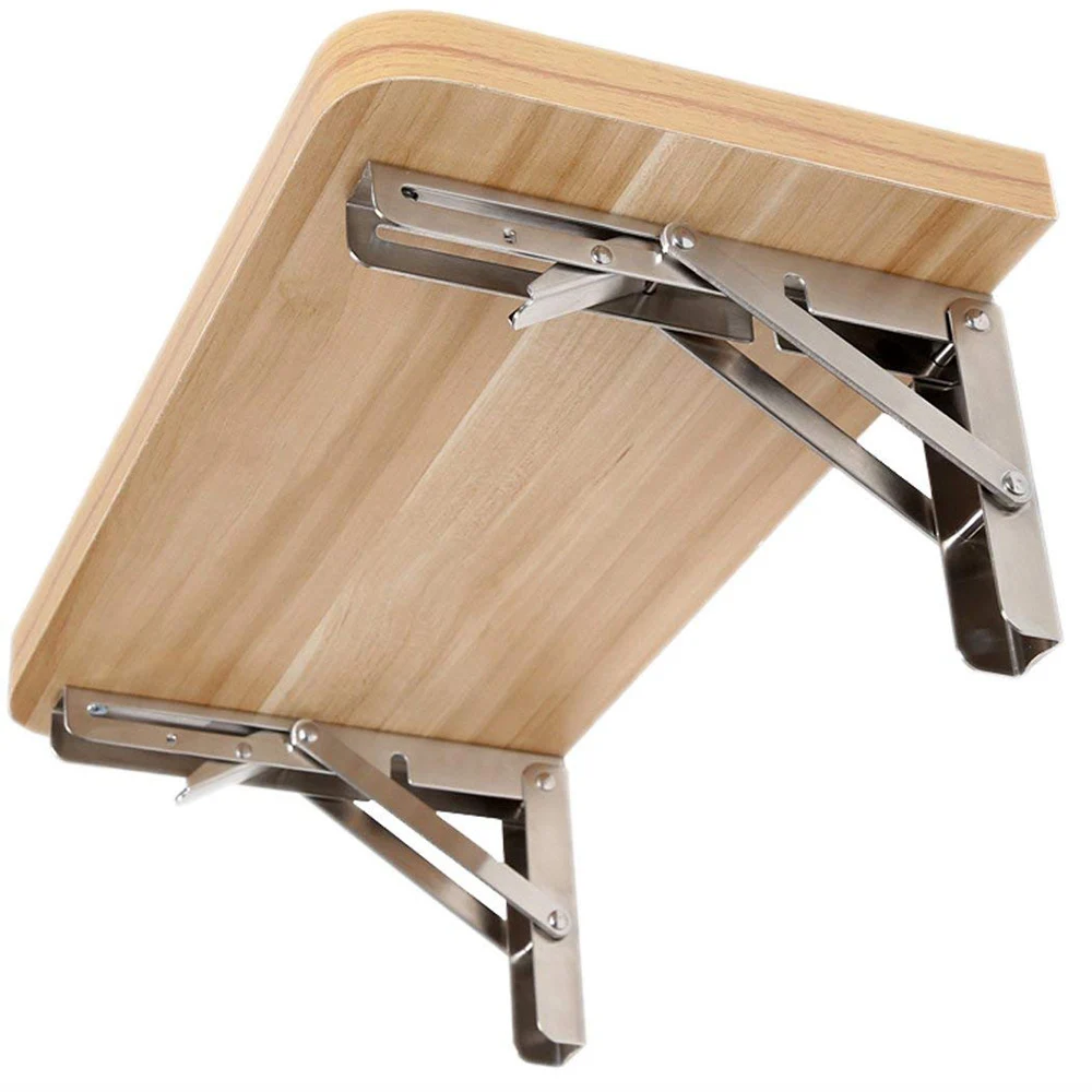 1 пара складной Угловой Кронштейн 12 ''треугольный складной Кронштейн Поддержка Регулируемый Настенный стол мебель оборудование