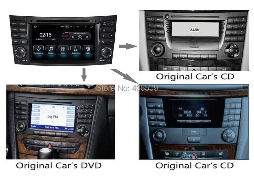 Cheap Android 8.0 Car DVD Player for Mercedes Benz E Class W211 E200 E220 E240 E270 E280 with GPS Navigation Radio BT SD 4Core 4G+32G 7 Cheap Android 8.0 Car DVD Player for Mercedes Benz E Class W211 E200 E220 E240 E270 E280 with GPS Navigation Radio BT SD 4Core 4G+32G 7