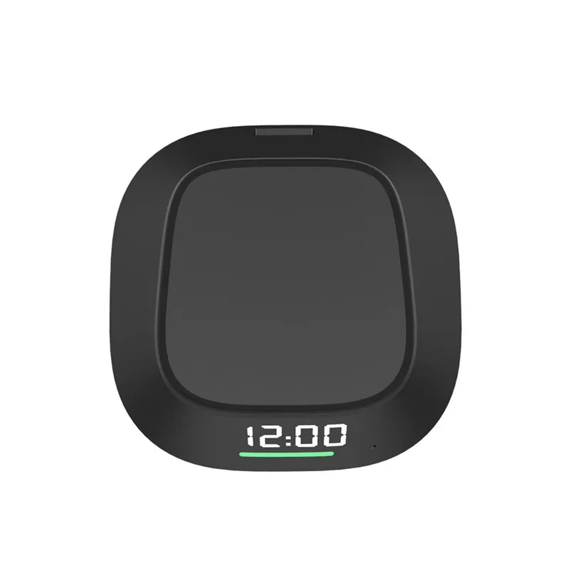 Qi 5W 10W Wireless Charger Fast Pad Charging Base LED Clock For IPhone Xs For Samsung S10 Wireless Charger 40MAY0102