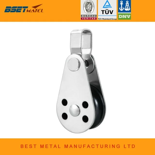 

BSET MATEL Stainless Steel 316 Pulley Blocks Rope Runner Kayak Boat Accessories Canoe Anchor Trolley Kit for 2mm to 8mm Rope