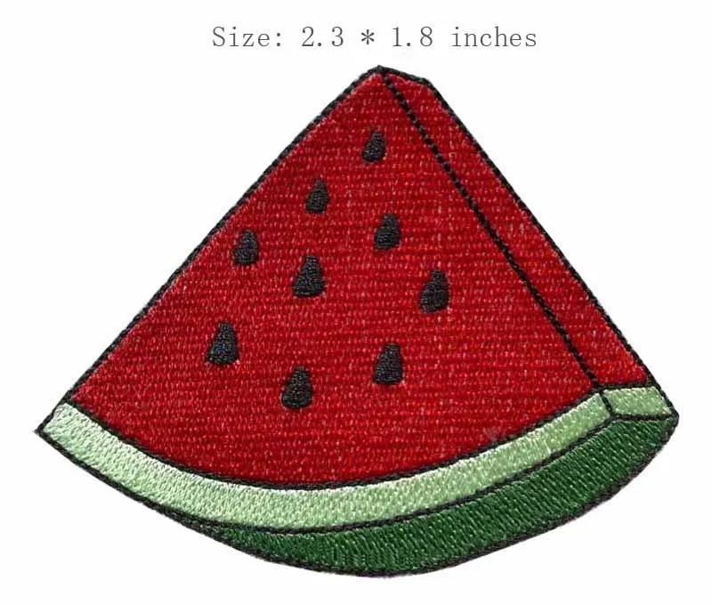 Red watermelon 23wide embroidery for coolsummerfoodin patches from