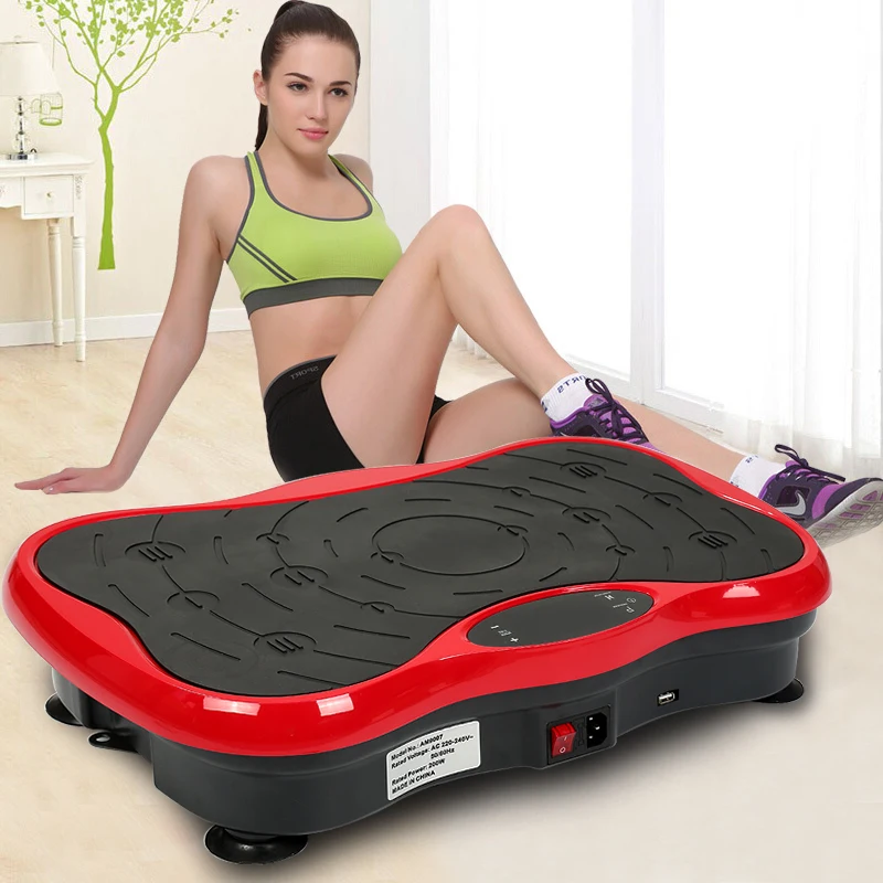 

Whole Body Fitness Vibration Flat Slimming Machine with Bluetooth Stereo Fitness Vibration Plate EU Plug Lose Weight Tool HWC