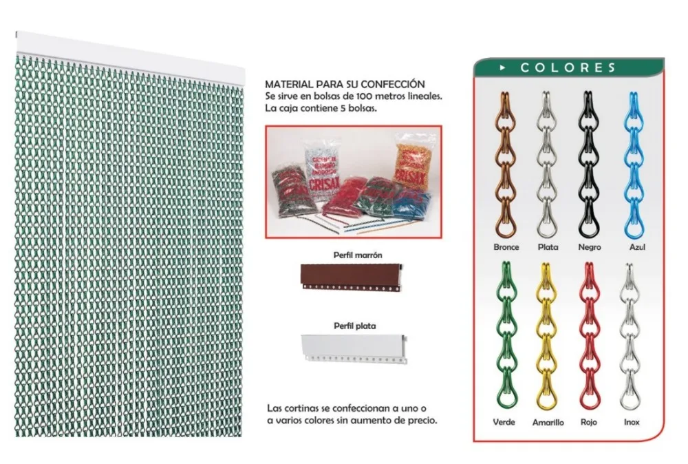 CADENA ALUMINIO ANONIZADA CRISAX