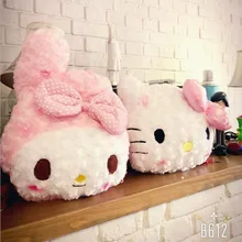 Мультфильм Новое поступление милая розовая Мелодия плюшевые подушки одеяла мягкий хлопок 40 см диван декор подушки для кровати плюшевые игрушки для девочек