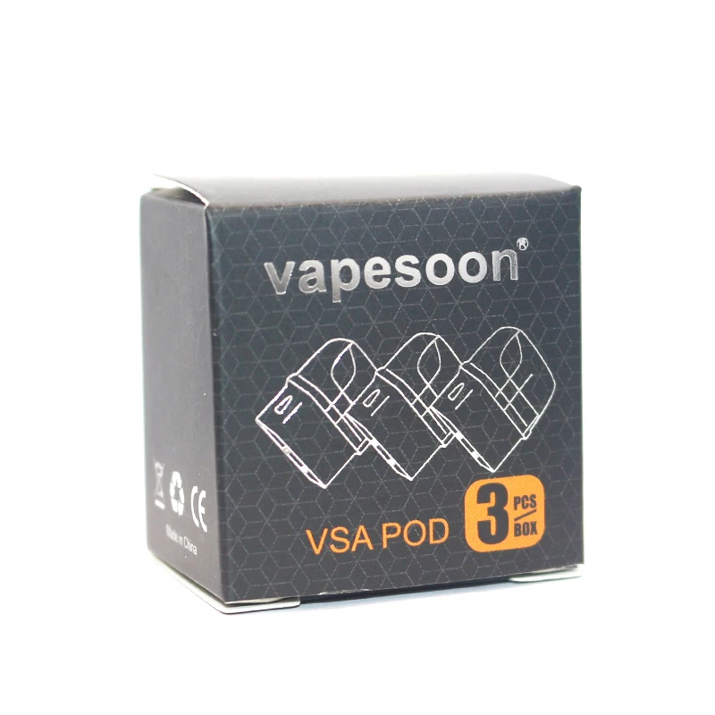 

3PCS Origianl vapesoon Pods System 2ml Capacity Empty Vape Pod Cartridge Fit vapesoon VSA Kit