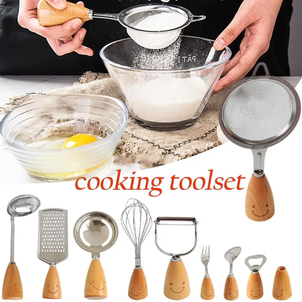 

Log Innovative Smile Stainless Steel Fork Spoon Opener Egg Beater Grater Separator Kitchenware Tableware Kitchen Set Supplies
