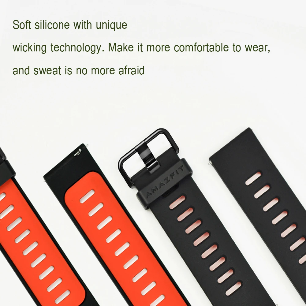 Ремешок силиконовый для Xiaomi Huami Amazfit Bip BIT PACE Lite Youth спортивный сменный Браслет