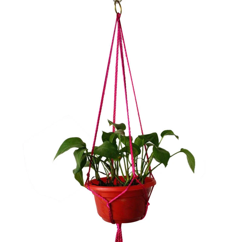 

Vintage Plant Hanger Macrame Garden Original green plants baskets various color