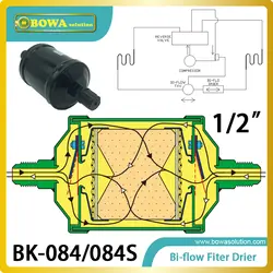 Би-потока фильтр-осушитель экономит до десяти пайку и снижает затраты на производство и число потенциальных утечки точки
