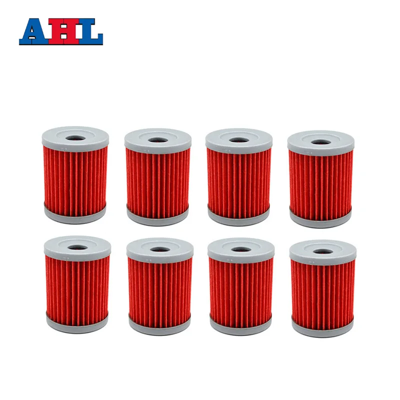 

8Pcs Motorcycle Engine Parts Oil Grid Filters For SYM 400I MAX SYM 400 2011 2012 Red Motorbike Filter
