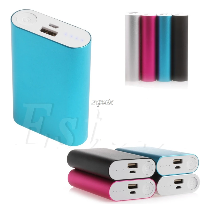 

5V 1.5A Aluminum Power Bank Case Kit 3X 18650 Battery Charger Case Box for Cell Phone