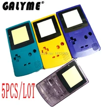 5 шт./партия, пластиковый корпус Galyme, оболочка Replair, пригодный для GameBoyColor GBO DMG, корпус, игра футляр, чехол для мальчика, подарок с винтами, объектив