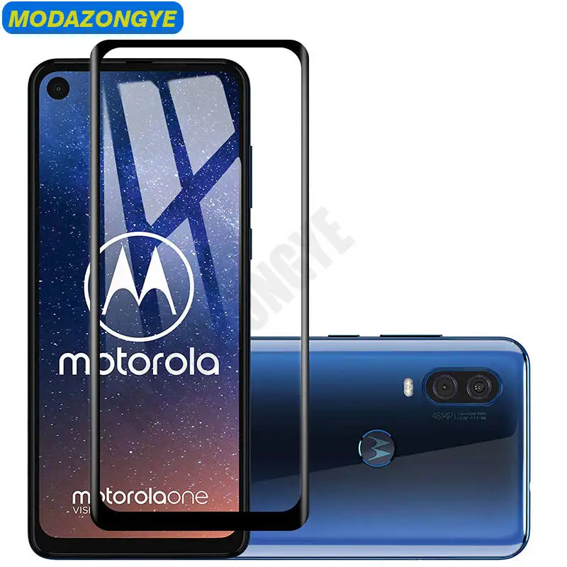 

Screen Protector For Motorola One Vision Tempered Glass Motorola Moto One Vision OneVision Glass Protective Film Full Cover