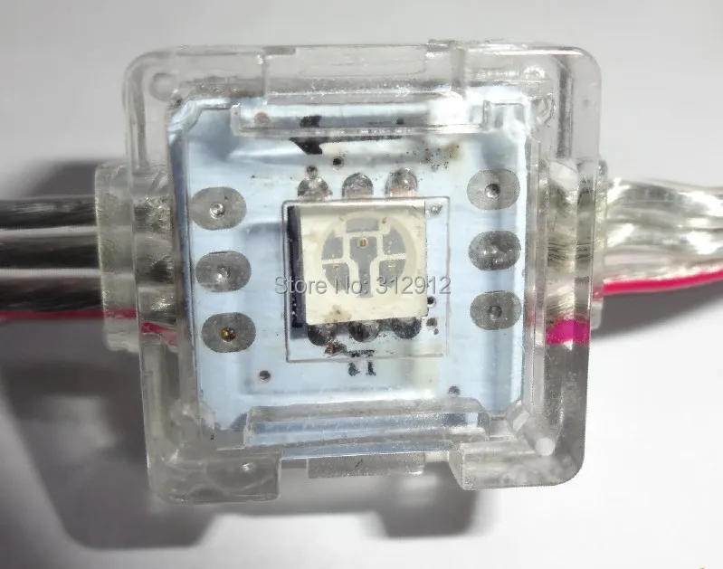 100 шт. DC12V WS2811 led 5050 SMD пиксельный узел; прозрачный провод; IP68 Номинальное