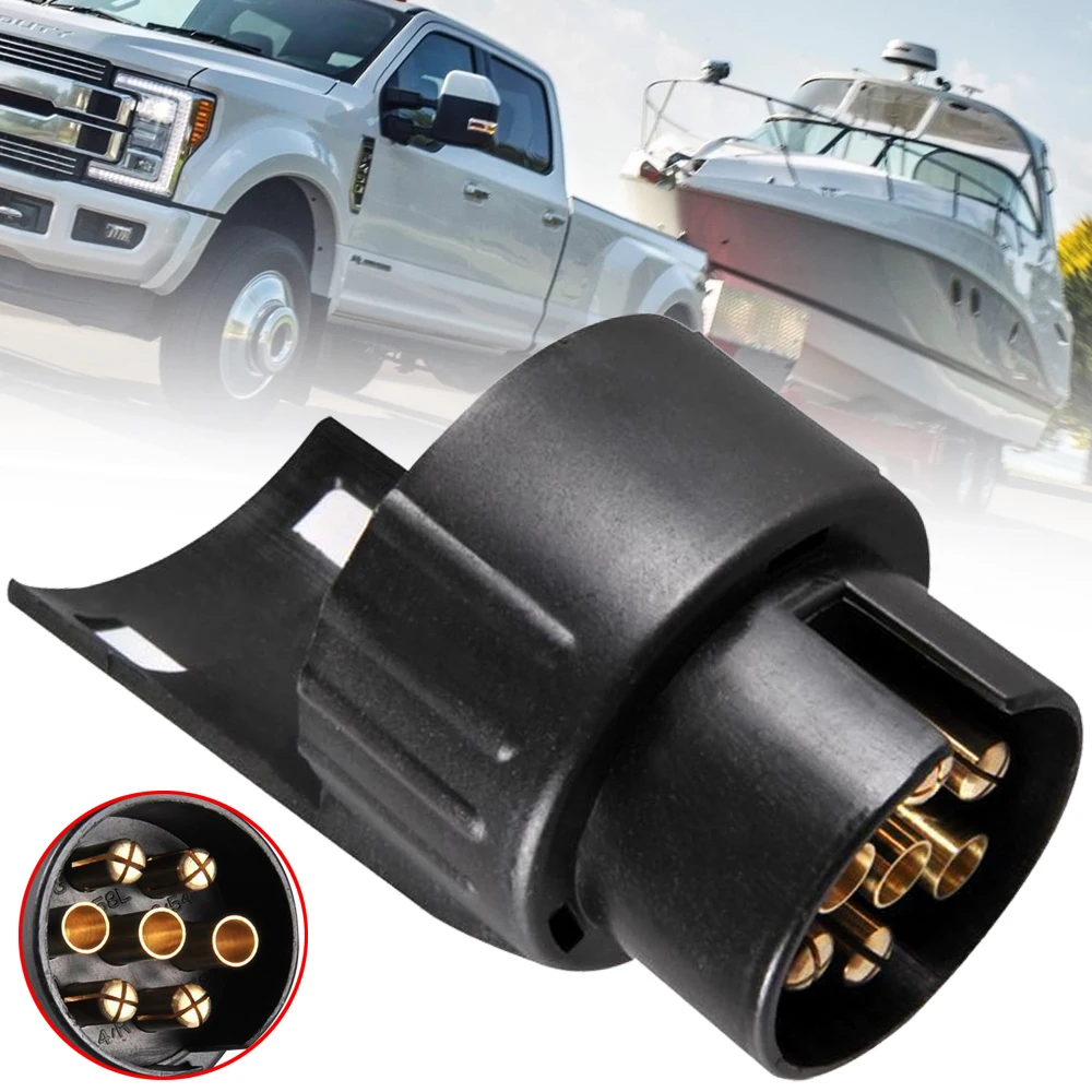 

1 pcs 7 Pin to 13 Pin Trailer Wiring Connector Adapters Trailer Car Socket Electrics Converter Towbar Towing Plug Adapter