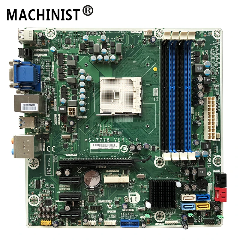 MS 7778 оригинал для HP pavilion 5000 A75 Настольная материнская плата FM2 DDR3 696333 001 700846