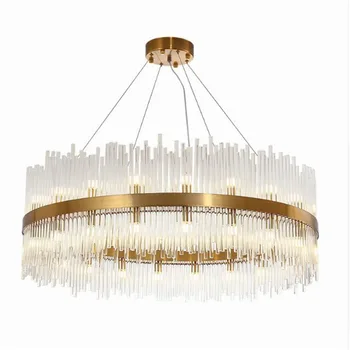 

Luxury Gold Shimmer crystal Pendant Light Led Fixtures Hanging Pendant Light Living Room Led Lamp Suspend Lamp