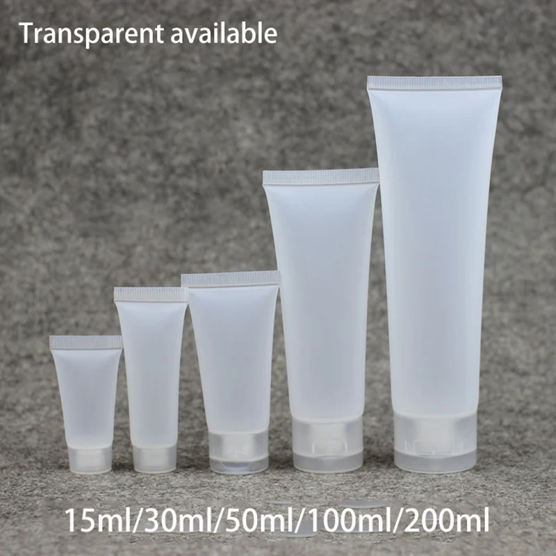

15g/30g/50g/100g/200g Squeeze Plastic Cosmetic Facial Cleanser Tube Empty Emulsion Hand Cream Lotion Packing Hosepipe Bottle