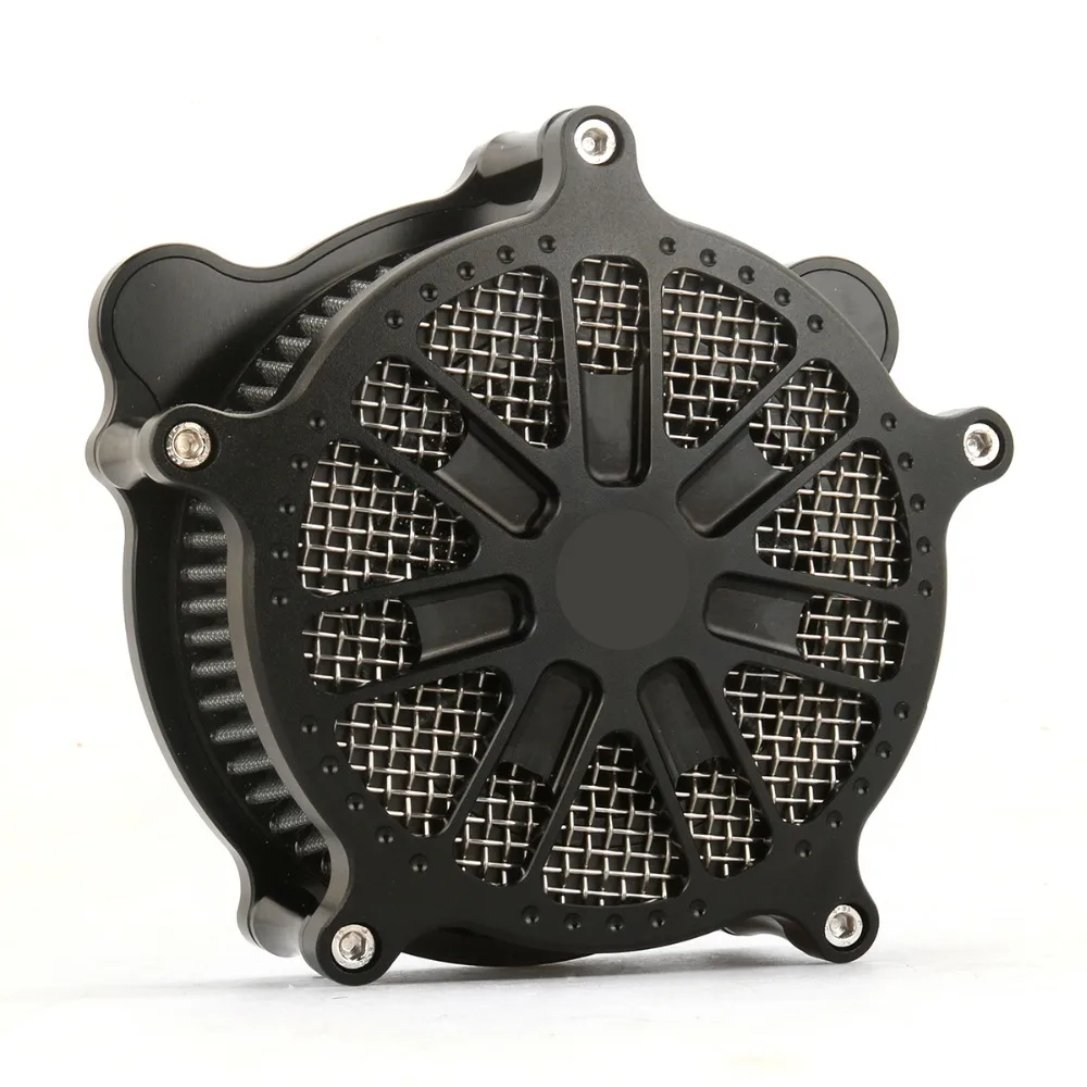 

BLACK VENTURI AIR CLEANER SLAM for Dyna 93-17 air filter softail FLS 93-15 air intakes touring FLHR FLHX FLHT 93-07