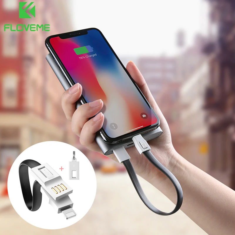 FLOVEME USB Cable For iPhone XS Max XR X 7 8 6 6s Plus Micro USB