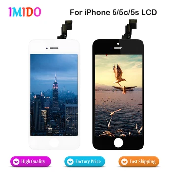 

100PCS/LOT Grade A+++ Quality LCD Display For iPhone 5 with Touch Screen Digitizer Replacement Fast ship