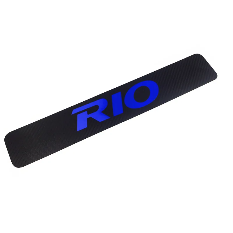 Декоративная Накладка на порог, наклейка из углеродного волокна, автомобильные аксессуары для KIA RIO K2 Sedan Hatchback 2010 до