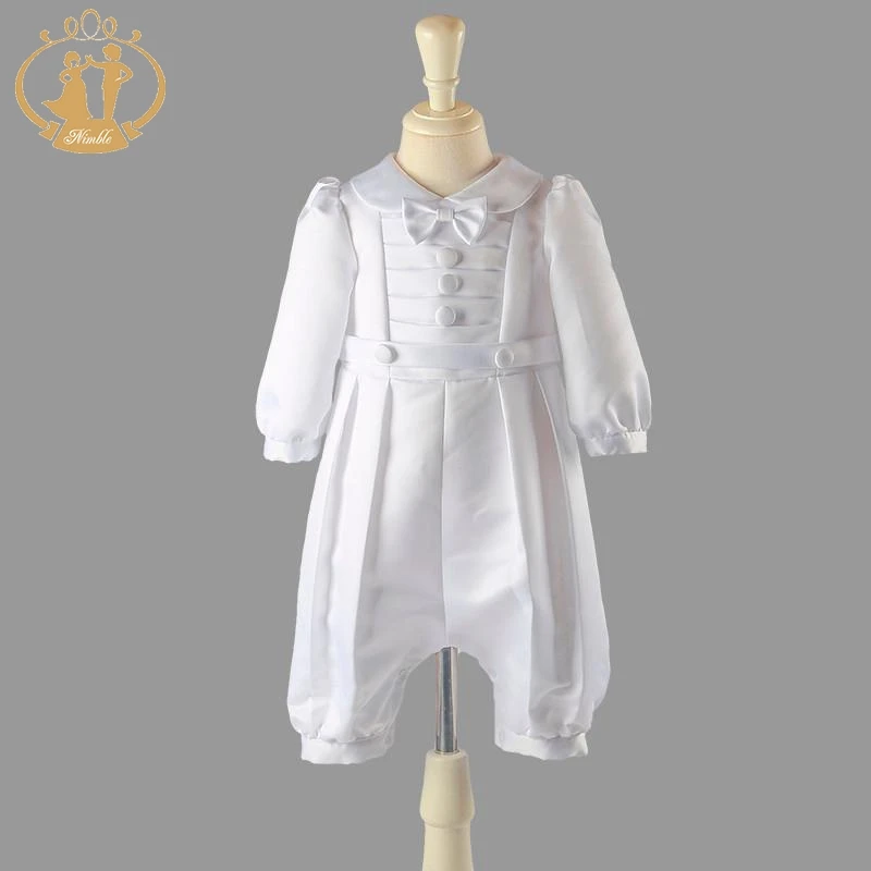 Nimble baby boy clothes Christening Gowns Solid baby clothes Newborn