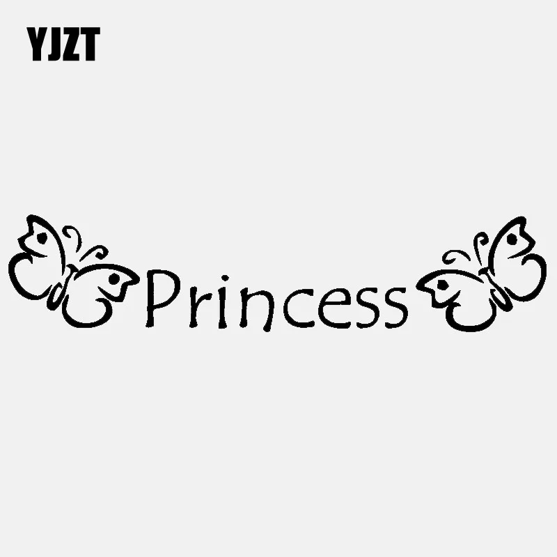 YJZT 19 1 см * 4 2 принцесса бабочки автомобиля Стикеры художественные виниловые