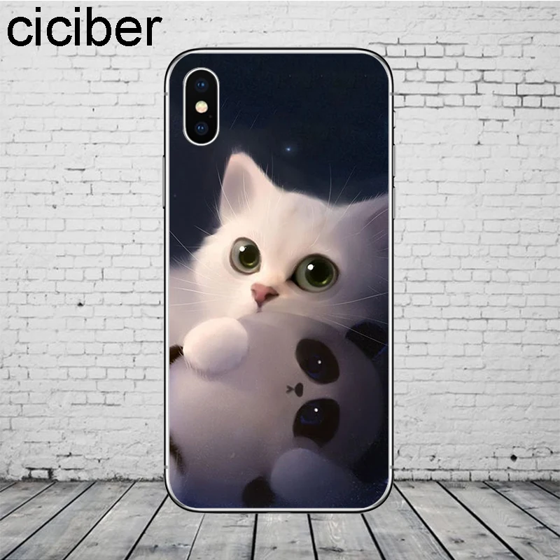 Чехол ciciber с животным котом для iPhone 11 Pro Max чехол для iPhone XR X XS MAX 7 8 6 6S Plus 5 5S SE чехол для телефона мягкий ТПУ чехол