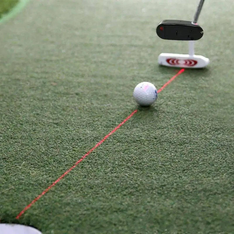 

Black Golf Putter Laser Pointer Putting Training Aim Line Corrector Improve Aid Tool Practice Golf Accessories